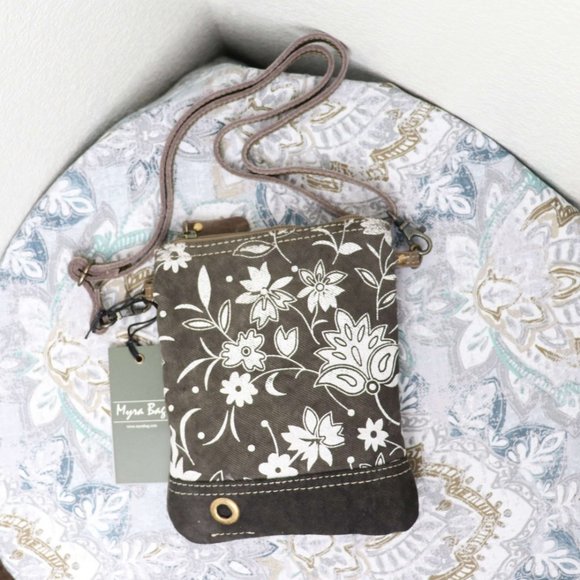 Myra Bag Handbags - 🆕Myra Bag Brown Floral Crossbody Bag Small Purse